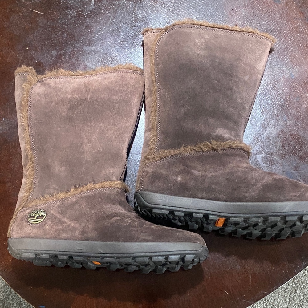 Timberland Women's Chocolate Suede Winter Boots